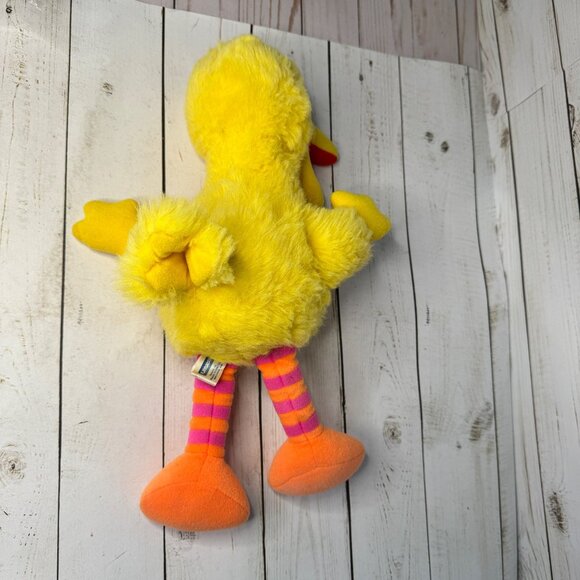 Vintage 1986 Playskool Sesame Street Big Bird 13" Plush Toy Made in Korea Muppet - Picture 12 of 12
